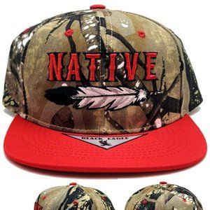 Native Pride Black Eagle Camouflage Snapback Hat